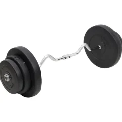 Halter gebogen met gewichten 60 kg>vidaXL Outlet