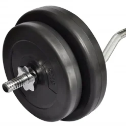 Fitness*vidaXL Halter met gewichten 30 kg