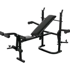 Fitness*vidaXL Halterbank zwart