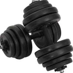 Fitness*vidaXL Halters 2x15 kg