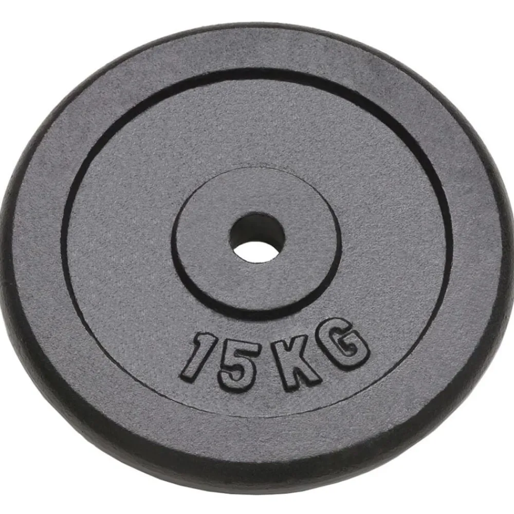 Halterschijven 2 st 2x15 kg gietijzer>vidaXL Discount