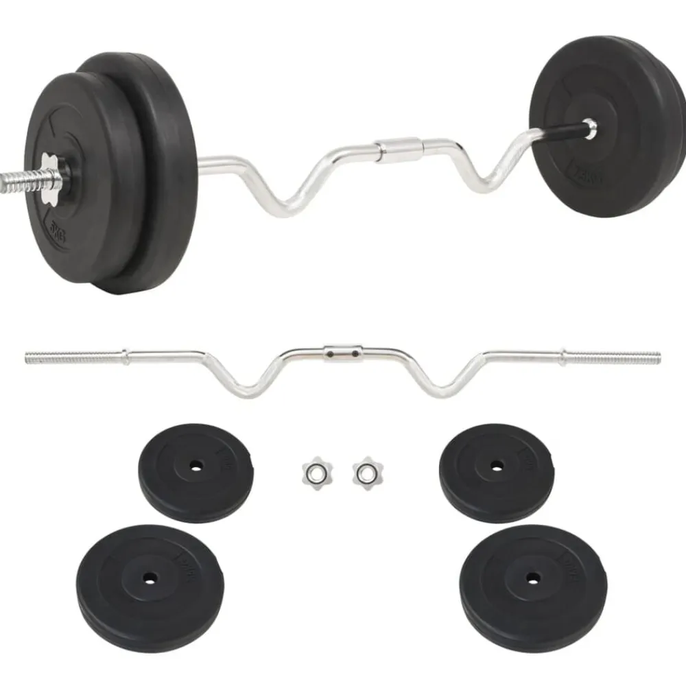 Fitness*vidaXL Halterset 30 kg