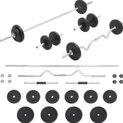 Fitness*vidaXL Halterset 30 kg