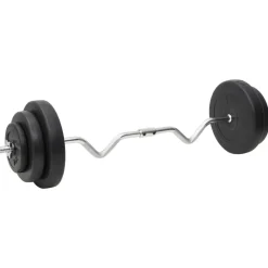 Fitness*vidaXL Halterset met gewichten curl 60 kg