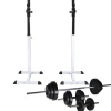 Fitness*vidaXL Halter-/squatrek met halterset 30,5 kg