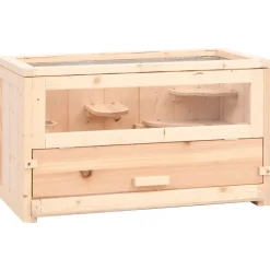 Hamsterkooi 60x30x35 cm massief vurenhout>vidaXL Sale