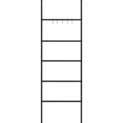 Handdoekenrek met 5 niveaus, zwart 58x175 cm, ijzer><noscript><img width=
