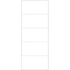Badkameraccessoires*vidaXL Handdoekenrek 45x10x115 cm Staal Wit