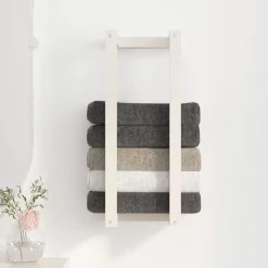 Handdoekenrek 23x18x60 cm massief grenenhout><noscript><img width=