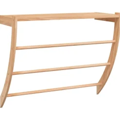 Handdoekenrek 60x25,5x49 cm massief walnotenhout>vidaXL New