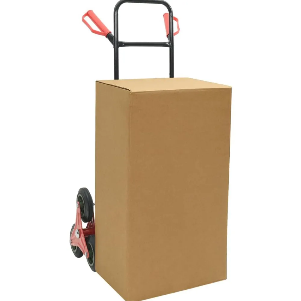 Handtrolley Zwart en Rood 64,5 x 49,5 x 114 cm Staal>vidaXL Hot