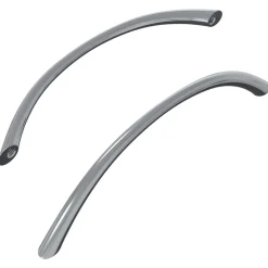 Bouwbeslag*vidaXL Handvat 2 pcs Zilver 107 x 3.6 x 23 mm Roestvrij staal