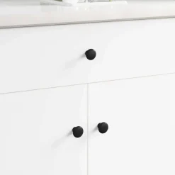 Bouwbeslag*vidaXL Handvat 2 pcs Zwart Ø30 mm Aluminium