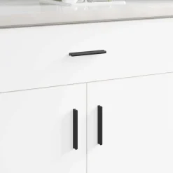 Handvat 2 pcs Zwart 106 x 7,4 x 15,5 mm Aluminium>vidaXL Discount