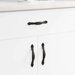 Handvat 2 pcs Zwart 143 x 19,2 x 20 mm Zinklegering>vidaXL Sale