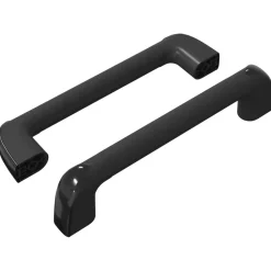 Bouwbeslag*vidaXL Handvat Effen 2 pcs Zwart 380 x 34 x 85 mm Aluminium en PP