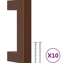 Handvatten 10 st 64 mm roestvrij staal kleurig>vidaXL New