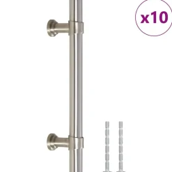 Handvatten 10 st 96 mm roestvrij staal kleurig>vidaXL Discount