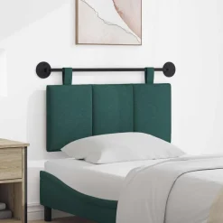 Bedden & Accessoires*vidaXL Hangend Hoofdeinde Gestreept 90 x 55 x 5 cm Stof Donkergroen