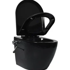 Hangend toilet randloos met verborgen stortbak keramiek wit><noscript><img width=