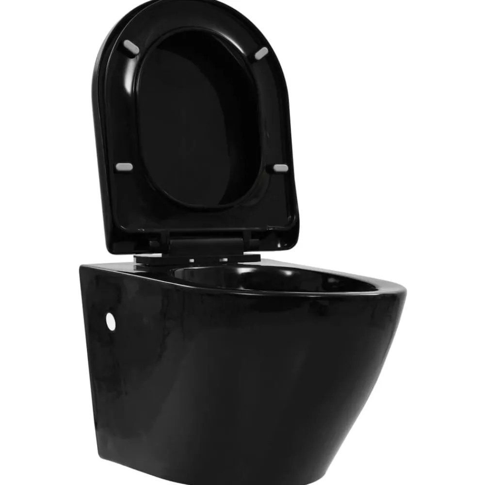Hangend toilet randloos keramiek>vidaXL Best