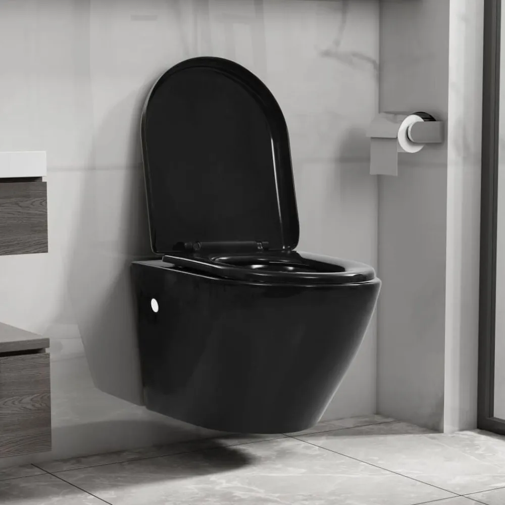 Hangend toilet randloos keramiek>vidaXL Best