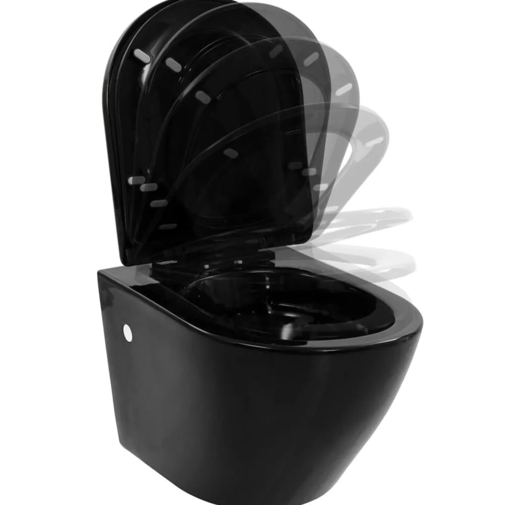 Hangend toilet randloos keramiek>vidaXL Best