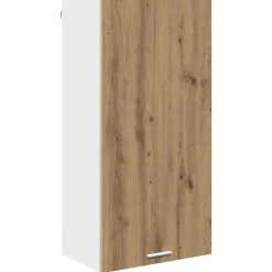 Hangkast Ambachtelijke Eik en Wit 50 x 31 x 100 cm Bewerkt hout>vidaXL Discount