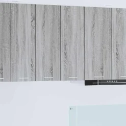 Kasten & Opbergmeubelen*vidaXL Hangkast met opslag 60 x 31 x 80 cm Bewerkt hout Grijs sonoma
