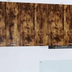 Kasten & Opbergmeubelen*vidaXL Hangkast met opslag 60 x 31 x 80 cm Bewerkt hout Gerookt eiken