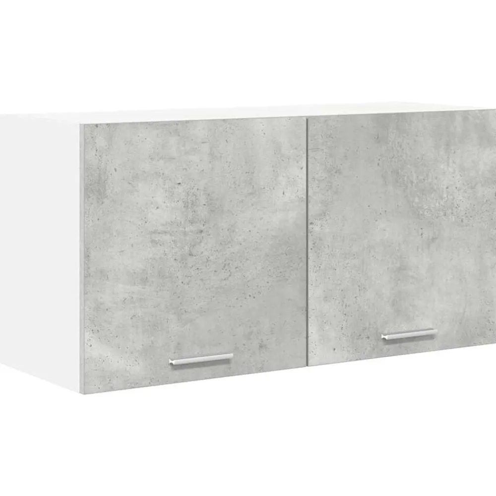 Kasten & Opbergmeubelen*vidaXL Hangkast met opslag 80 x 31 x 40 cm Bewerkt hout Beton grijs