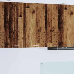 Kasten & Opbergmeubelen*vidaXL Hangkast Oude Hout en Wit 50 x 31 x 80 cm Bewerkt hout Oud hout