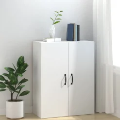 Kasten & Opbergmeubelen*vidaXL Hangkast 69,5x34x90 cm bewerkt hout Wit