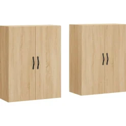 Hangkasten 2 st bewerkt hout kleurig>vidaXL New