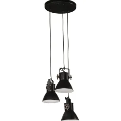 Verlichting*vidaXL Hanglamp 25 W E27 30x30x100 cm Zwart