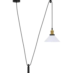 Hanglamp in hoogte verstelbaar E27 Ø22 cm metaal glanzend wit>vidaXL Outlet