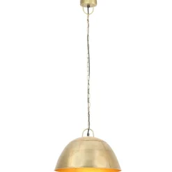Hanglamp industrieel vintage rond 25 W E27 41 cm messingkleurig><noscript><img width=