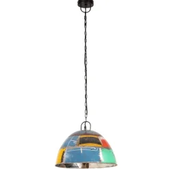 Verlichting*vidaXL Hanglamp industrieel vintage rond 25 W E27 41 cm meerkleurig Multikleur