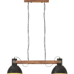 Verlichting*vidaXL Hanglamp industrieel 25 W E27 109 cm Zwart