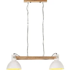 Verlichting*vidaXL Hanglamp industrieel 25 W E27 109 cm Wit