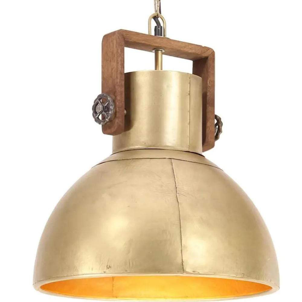 Hanglamp industrieel rond 25 W E27 40 cm messingkleurig>vidaXL Discount