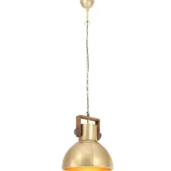 Hanglamp industrieel rond 25 W E27 40 cm messingkleurig><noscript><img width=