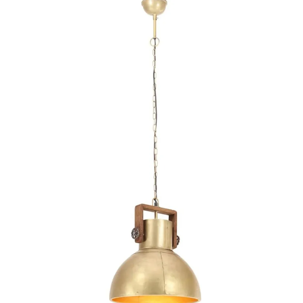 Hanglamp industrieel rond 25 W E27 40 cm messingkleurig>vidaXL Discount