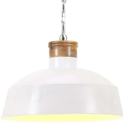 Verlichting*vidaXL Hanglamp industrieel E27 58 cm Wit