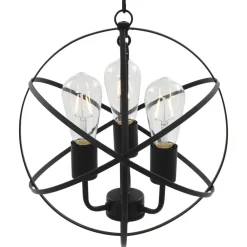 Hanglamp rond 3xE27 zwart>vidaXL Outlet
