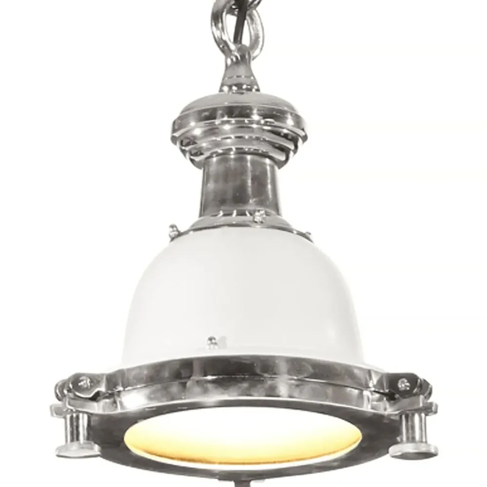 Verlichting*vidaXL Hanglamp 24x24x137 cm aluminium Zilver en wit