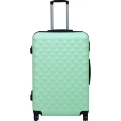 Bagage & Tassen*vidaXL Harde koffer ABS mintkleurig Mintgroen