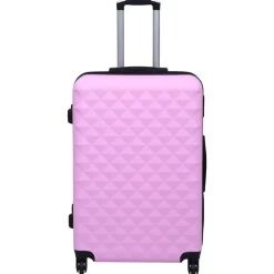 Bagage & Tassen*vidaXL Harde koffer ABS Roze