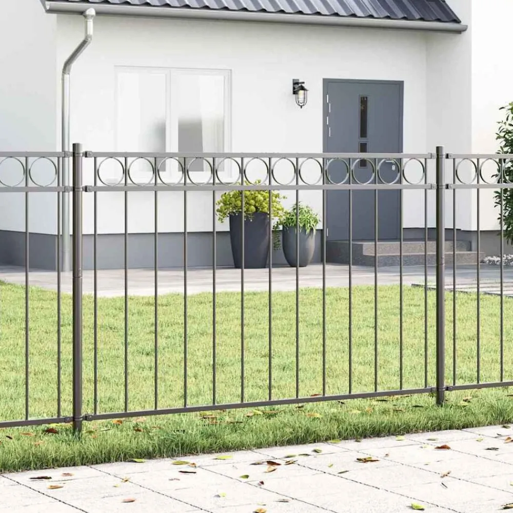 Tuinafscheidingen*vidaXL Hecelement Assen 170 x 130 cm Staal Grijs