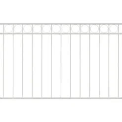 Tuinafscheidingen*vidaXL Hecelement Assen 170 x 100 cm Staal Wit